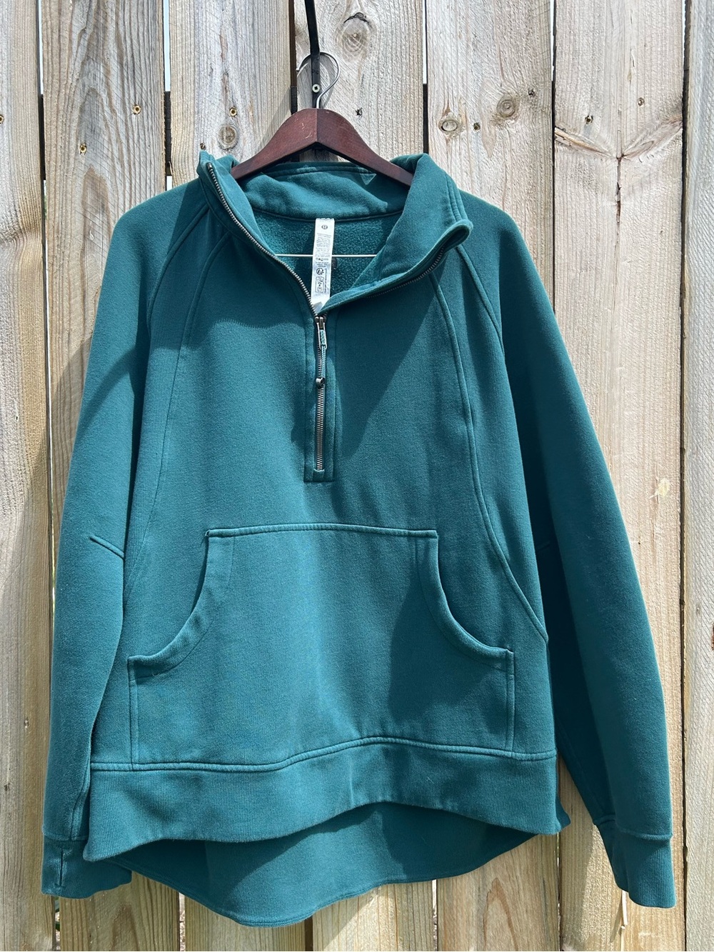 Lululemon Oversized Scuba Sweatshirt Teal XL - Picture 3 of 8